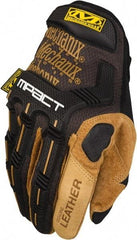 Mechanix Wear - Size M (9) Split Leather Work Gloves - For General Purpose, Uncoated, Hook & Loop Cuff, Full Fingered, Black, Paired - All Tool & Supply