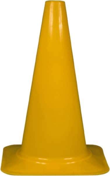 PRO-SAFE - 18" High, Yellow Sport Traffic Cone - 12" Base Width, 2.5 Lb - All Tool & Supply