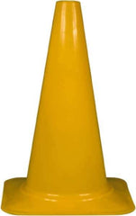 PRO-SAFE - 18" High, Yellow Sport Traffic Cone - 12" Base Width, 2.5 Lb - All Tool & Supply