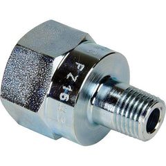 Hydraulic Hose Adapter: 1/2 to 1/4″, 1/4-1/2, 0 to 10,000 psi Steel, NPT, Threaded