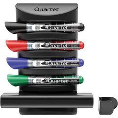 Quartet - Assorted Colors, Prestige 2 Connects Marker Caddy with Markers & Eraser - Includes 4 Chisel-Tip Markers, For Use with Dry Erase Marker Boards - All Tool & Supply