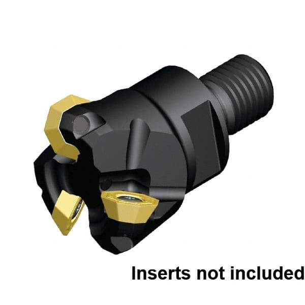 Kennametal - 32mm Cut Diam, 3.5mm Max Depth of Cut, 64mm OAL, Indexable Chamfer & Angle End Mill - OFPT06L5AFENGB Insert Style, Modular Connection Shank, 45° Lead Angle, Through Coolant - All Tool & Supply