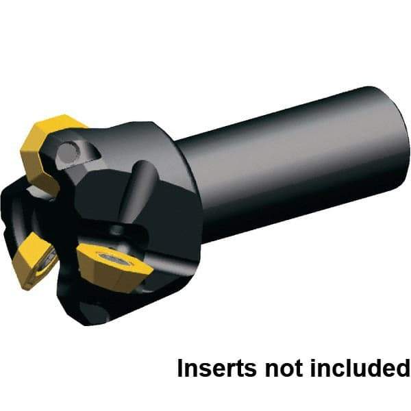 Kennametal - 3 Inserts, 32mm Cut Diam, 20mm Arbor Diam, 3.51mm Max Depth of Cut, Indexable Square-Shoulder Face Mill - 45° Lead Angle, 76mm High, OF.T06L5AF.N. Insert Compatibility, Through Coolant, Series KSOM Mini - All Tool & Supply