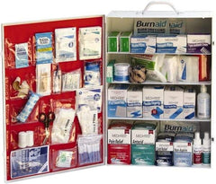 Medique - 1,145 Piece, 200 Person, Industrial First Aid Kit - 15" Wide x 5-1/2" Deep x 22" High, Metal Cabinet - All Tool & Supply