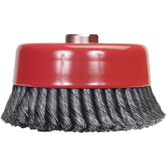 Norton - 6" Diam 5/8-11 Threaded Arbor Carbon Steel Fill Cup Brush - All Tool & Supply