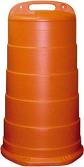 PRO-SAFE - 40" High x 36" Wide Reflective Channelizer Drum - High Density Polyethylene (HDPE), 10 Lbs, Orange - All Tool & Supply