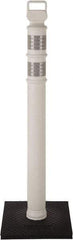 PRO-SAFE - 46" High x 4" Wide Reflective Delineator Post - High Density Polyethylene (HDPE), 3 Lbs, White - All Tool & Supply