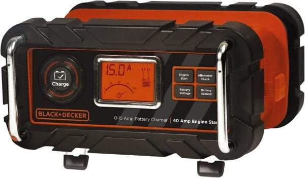 Black & Decker - 12 Volt Automatic Charger/Maintainer - 15 Amps, 40 Starter Amps - All Tool & Supply