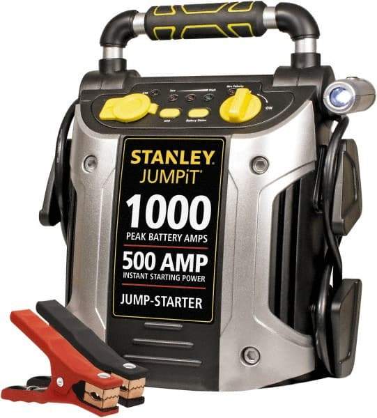 Stanley - 12 Volt Jump Starter - 500 Amps, 1,000 Peak Amps - All Tool & Supply