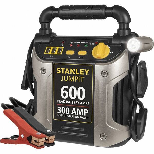 Stanley - 12 Volt Jump Starter - 300 Amps, 600 Peak Amps, 3 USB Power Ports - All Tool & Supply