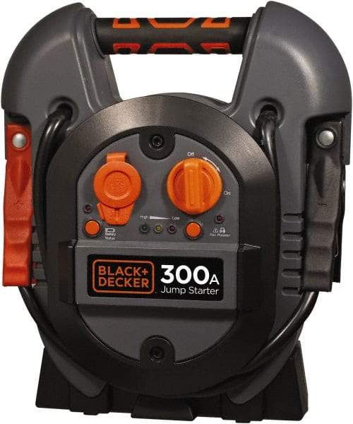 Black & Decker - 12 Volt Jump Starter - 300 Amps, 600 Peak Amps - All Tool & Supply