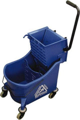 O-Cedar - 36 Qt Plastic Bucket & Wringer - 23" Long x 38" High x 14" Wide, Blue - All Tool & Supply