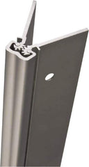 Stanley - 95" Long x 5" Wide, Aluminum Continuous Hinge - 0.11" Thick, With Holes - All Tool & Supply