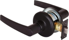 Stanley - Grade 2 Passage Lever Lockset - 2-3/8 & 2-3/4" Back Set, Keyless Cylinder, Brass Alloy, Oil Rubbed Bronze Finish - All Tool & Supply