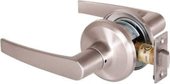 Stanley - Grade 2 Passage Lever Lockset - 2-3/8 & 2-3/4" Back Set, Keyless Cylinder, Brass Alloy, Satin Nickel Finish - All Tool & Supply