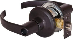 Stanley - Grade 2 Office Lever Lockset - 2-3/8 & 2-3/4" Back Set, Brass Alloy, Oil Rubbed Bronze Finish - All Tool & Supply