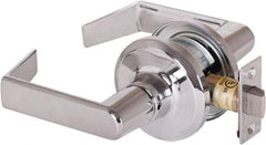 Stanley - Grade 2 Passage Lever Lockset - 2-3/8 & 2-3/4" Back Set, Keyless Cylinder, Brass Alloy, Bright Chrome Finish - All Tool & Supply