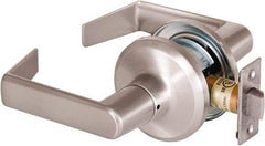 Stanley - Grade 2 Passage Lever Lockset - 2-3/8 & 2-3/4" Back Set, Keyless Cylinder, Brass Alloy, Satin Nickel Finish - All Tool & Supply