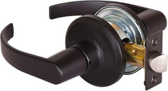 Stanley - Grade 2 Passage Lever Lockset - 2-3/8 & 2-3/4" Back Set, Keyless Cylinder, Brass Alloy, Oil Rubbed Bronze Finish - All Tool & Supply