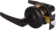 Stanley - Grade 2 Privacy Lever Lockset - 2-3/4" Back Set, Keyless Cylinder, Brass Alloy, Oil Rubbed Bronze Finish - All Tool & Supply