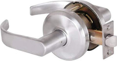 Stanley - Grade 2 Passage Lever Lockset - 2-3/4" Back Set, Keyless Cylinder, Brass Alloy, Satin Chrome Finish - All Tool & Supply