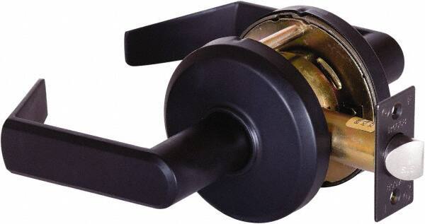 Stanley - Grade 2 Passage Lever Lockset - 2-3/4" Back Set, Keyless Cylinder, Brass Alloy, Oil Rubbed Bronze Finish - All Tool & Supply