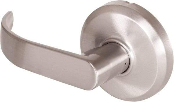 Stanley - Grade 2 Dummy Lever Lockset - 2-3/4" Back Set, Keyless Cylinder, Brass Alloy, Nickel Finish - All Tool & Supply