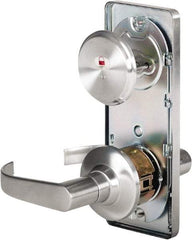 Stanley - Grade 2 Passage Lever Lockset - 2-3/4" Back Set, Keyless Cylinder, Brass Alloy, Satin Chrome Finish - All Tool & Supply