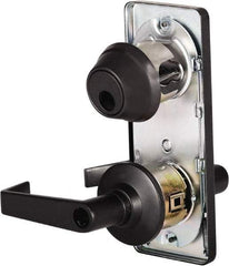 Stanley - Grade 2 Entry Lever Lockset - 2-3/4" Back Set, Key In Lever Cylinder, Brass Alloy, Oil Rubbed Bronze Finish - All Tool & Supply