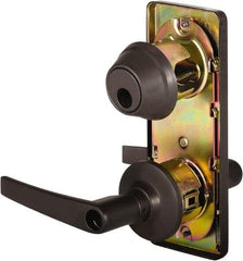 Stanley - Grade 2 Entry Lever Lockset - 2-3/4" Back Set, Key In Lever Cylinder, Brass Alloy, Oil Rubbed Bronze Finish - All Tool & Supply