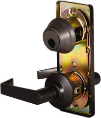 Stanley - Grade 2 Passage Lever Lockset - 2-3/4" Back Set, Keyless Cylinder, Brass Alloy, Oil Rubbed Bronze Finish - All Tool & Supply