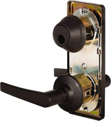 Stanley - Grade 2 Passage Lever Lockset - 2-3/4" Back Set, Keyless Cylinder, Brass Alloy, Oil Rubbed Bronze Finish - All Tool & Supply