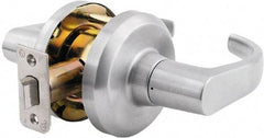 Stanley - Grade 1 Passage Lever Lockset - 2-3/4" Back Set, Keyless Cylinder, Brass Alloy, Satin Chrome Finish - All Tool & Supply