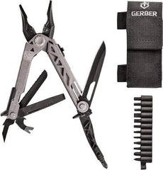 Gerber - 14 Piece, Center Drive Multi-Tool Set - Stainless Steel, 4-45/64" Closed Length - All Tool & Supply