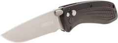 Gerber - 3" Blade, 7" OAL, Drop Point Folding Knife - 4.2" Closed Length, Glass-Filled Nylon, 1 Blade, 1 Edge - All Tool & Supply