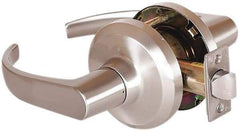 Stanley - Grade 1 Passage Lever Lockset - 2-3/4" Back Set, Keyless Cylinder, Brass Alloy, Satin Nickel Finish - All Tool & Supply