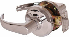 Stanley - Grade 1 Passage Lever Lockset - 2-3/4" Back Set, Keyless Cylinder, Brass Alloy, Bright Chrome Finish - All Tool & Supply