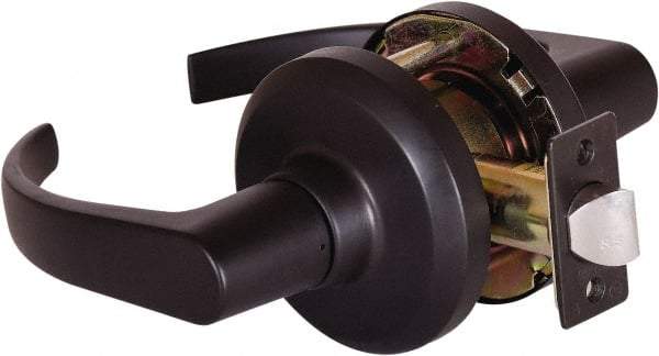 Stanley - Grade 1 Passage Lever Lockset - 2-3/4" Back Set, Keyless Cylinder, Brass Alloy, Oil Rubbed Bronze Finish - All Tool & Supply