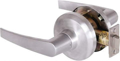 Stanley - Grade 1 Passage Lever Lockset - 2-3/4" Back Set, Keyless Cylinder, Brass Alloy, Satin Chrome Finish - All Tool & Supply