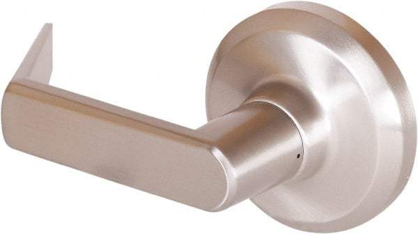 Stanley - Grade 1 Dummy Lever Lockset - 2-3/4" Back Set, Keyless Cylinder, Brass Alloy, Satin Nickel Finish - All Tool & Supply