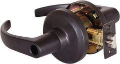 Stanley - Grade 1 Entrance Lever Lockset - 2-3/4" Back Set, Key In Lever Cylinder, Brass Alloy, Oil Rubbed Bronze Finish - All Tool & Supply