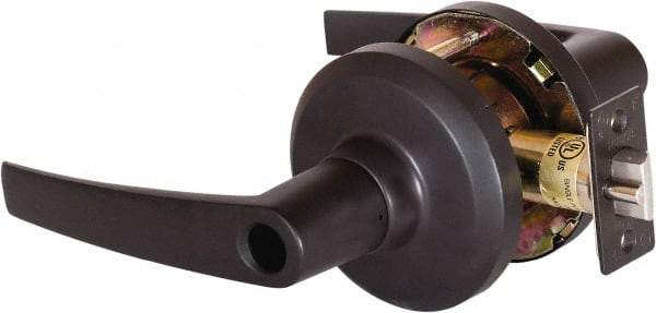 Stanley - Grade 1 Entrance Lever Lockset - 2-3/4" Back Set, Key In Lever Cylinder, Brass Alloy, Oil Rubbed Bronze Finish - All Tool & Supply