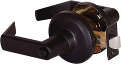 Stanley - Grade 1 Privacy Lever Lockset - 2-3/4" Back Set, Keyless Cylinder, Brass Alloy, Oil Rubbed Bronze Finish - All Tool & Supply