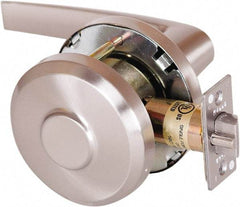 Stanley - Grade 1 Communicating Lever Lockset - 2-3/4" Back Set, Key In Lever Cylinder, Brass Alloy, Satin Nickel Finish - All Tool & Supply