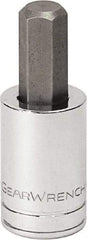 GearWrench - 3/8" Drive, 1/8" Hex Bit Socket - 1-21/32" OAL, 0.984" Bit Length - All Tool & Supply