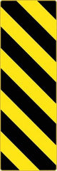 NMC - "Chevron", 12" Wide x 36" High, Aluminum Warning & Safety Reminder Signs - 0.08" Thick, Black on Yellow, High Intensity Reflectivity, Rectangle, Post Mount - All Tool & Supply