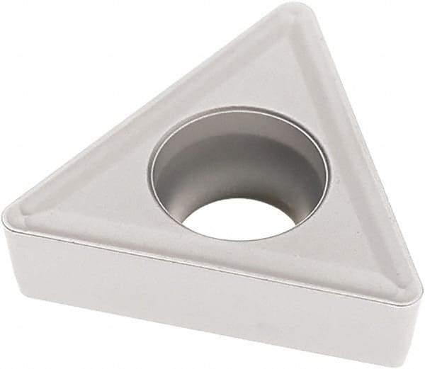 Seco - TCMT432 M3 Grade TP3501 Carbide Turning Insert - TiCN/Al2O3 Finish, 60° Triangle, 1/2" Inscr Circle, 3/16" Thick, 1/32" Corner Radius - All Tool & Supply