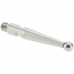 SPI - 2mm Ball Diam, Stainless Steel, Ball Test Indicator Contact Point - 16.3mm Contact Point Length, Use with SPI Integral Series - All Tool & Supply