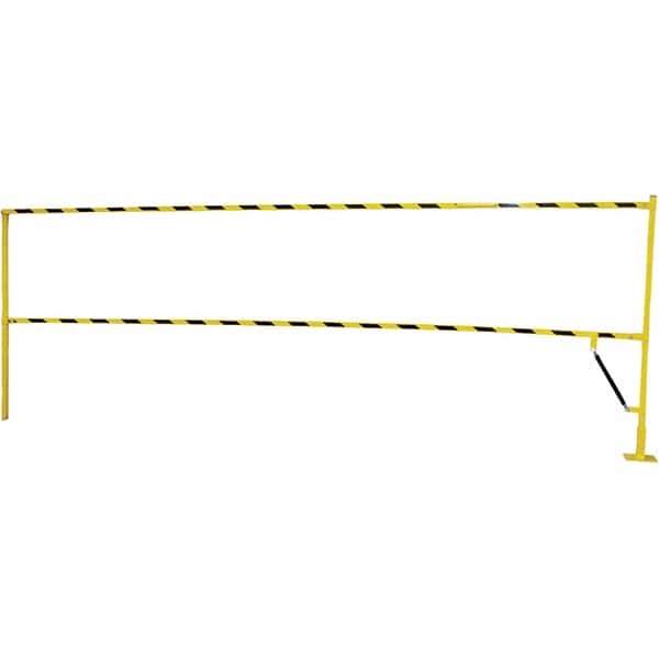 Vestil - Steel Rail Safety Gate - 4" Wide x 159" Door Height, Yellow - All Tool & Supply