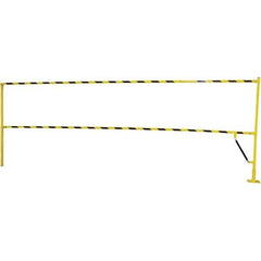 Vestil - Steel Rail Safety Gate - 4" Wide x 159" Door Height, Yellow - All Tool & Supply